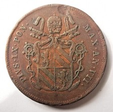 Vatikan 2 Baiocchi 1853 B Bologna ! Pius IX