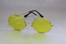 SONNENBRILLE RUND GLÄSER GELB