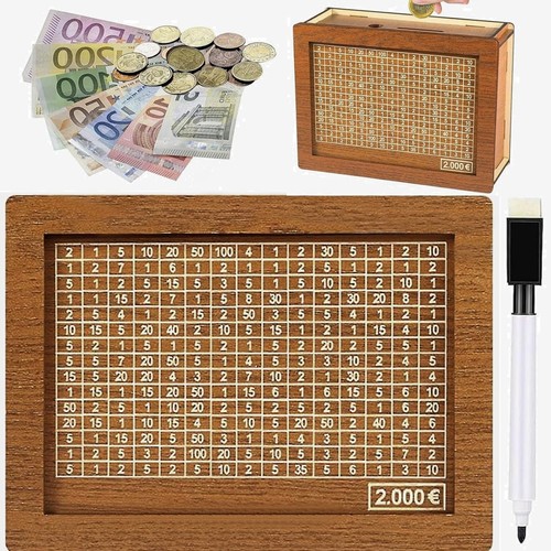 Holz spardose sparziel 2000 - spardose, 2000€
