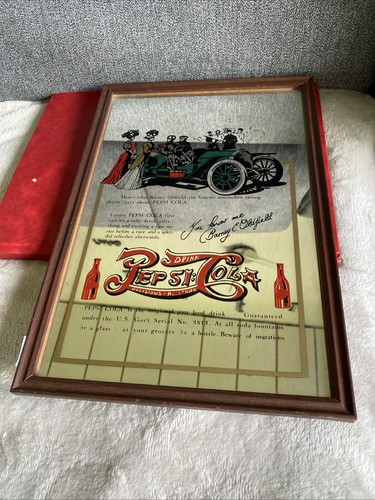Vintage reklame spiegel pepsi - vintage,