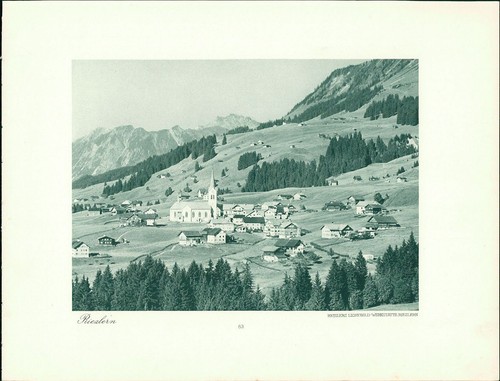 Kupfertiefdruck riezlern - kupfertiefdruck,