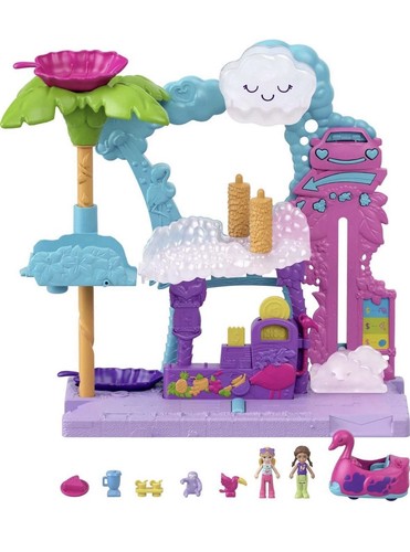 Mattel polly pocket - polly, flamingo