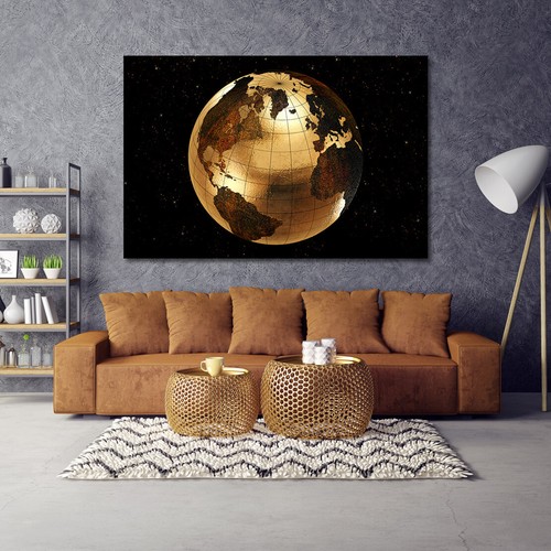 Leinwand bild xxl weltkugel - bild,