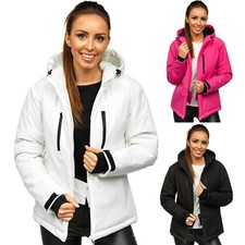 Winterjacke Jacke Sportjacke Skijacke Snowboardjacke Kapuze Damen BOLF Unifarben