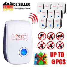 4/6X Electronic Ultrasonic Pest Reject Mosquito Cockroach Mouse Killer Repeller