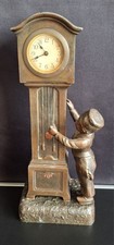 Antike Regule Standuhr Tischuhr Antik Messing bronziert -Jugendstil-Historismus