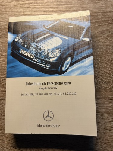 Tabellenbuch mercedes benz - tabellenbuch,