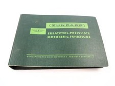 Zündapp Motor Motorrad Moped Roller Preisliste für Ersatzteile 1961 1966 1967