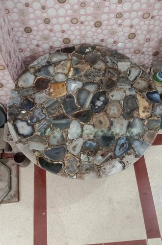 Marmor tischplatte rund - 2',