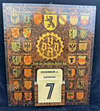 Antiker Holzkalender von