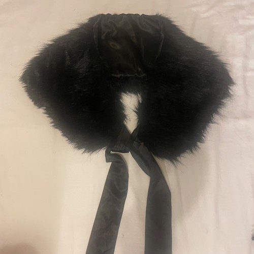 Vintage kunstfell schwarz - vintage,