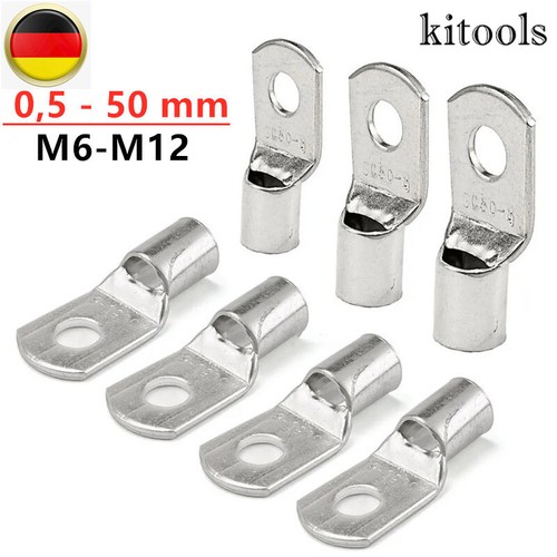 10x ringkabelschuhe blank - 50/10x,
