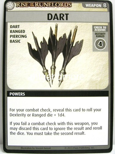 Pathfinder adventure card game - card,