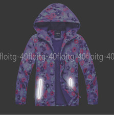 Neu Kinder Regenjacke Mädchen Wasserdicht Kapuzenjacke Windbreaker Jacke Outdoor