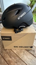ENKEOO Skihelm Snowboardhelm Helm Herren Damen Wintersport Helm Schwarz Gr. L