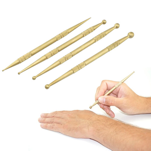 Massagestäbchen aus messing - massagestäbchen,