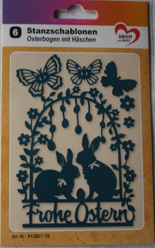 Stanzschablone osterbogen - stanzschablone, "osterbogen