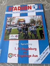 Programm  FC Magdeburg - FC Erzgebirge Aue  Saison 1999/00