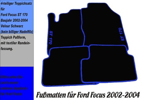 Fußmatten für focus - fußmatten,