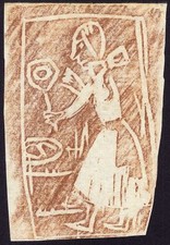 Christian Rohlfs, Pfannkuchenfräuken, Original Linolschnitt, um 1920