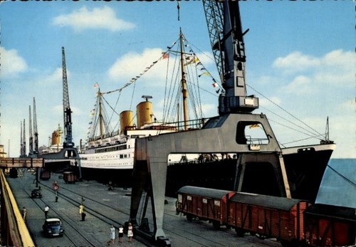 Bremerhaven dampfschiffe - ak, bremerhaven,