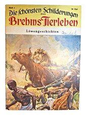 Romanheft Nr.1 Die schönsten Schilderungen aus Brehms Tierleben Löwengeschichten