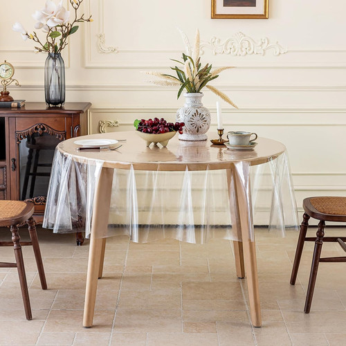 Tischdecke transparent rund - tischdecke,