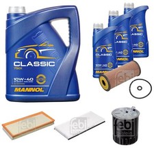 FEBI BILSTEIN Inspektionspaket 8L MANNOL Classic 10W-40 für Mercedes-Benz A
