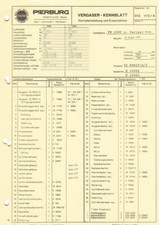 Datenblatt / Ersatzteile Solex 32 PDSIT-2/3 Vergaser - VW 1600 - 311129027T