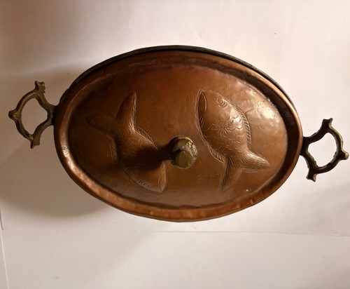 Kupfer kochtopf oval - kupfer, mit