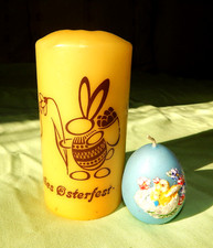 2 alte Kerzen Ostern