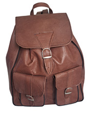 Ziegenleder Rucksack Braun