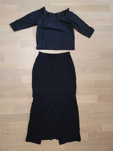 Stretch set rock bluse 38 - set:,