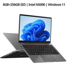 14 Zoll Laptop Notebook 8GB RAM 256GB SSD Windows 11 UHD 1920x1080 Intel N5000