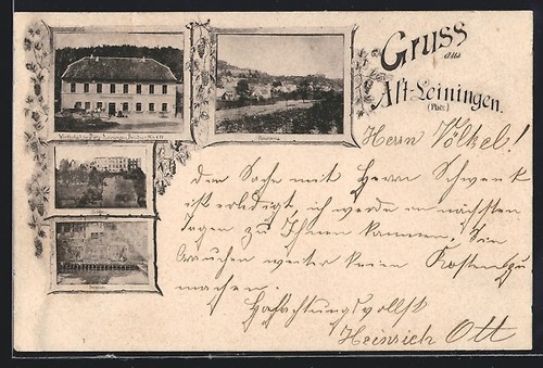 Alt leiningen pfalz - ak, /pfalz