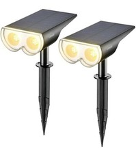 2er Pack Solar Gartenleuchten