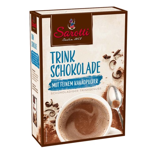 Sarotti trinkschokolade ein - trinkschokolade,