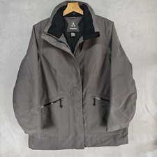Schoffel Damen Jacke Gr. XL Grau Übergang Steppjacke 100% Polyester 