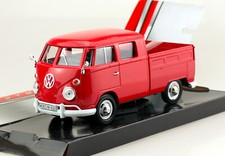 VW T1 DoKa Pritsche rot 1:24
