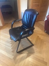 GIRSBERGER Besucherstuhl  Konferenzstuhl Freischwinger Leder