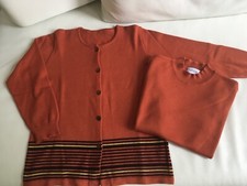 GÖGGEL/ TWIN - SET/ JACKE & Pullover/ LANG & Kurzärmelig/ GR.40/ ORANGE