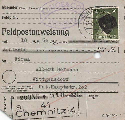 891611 sbz postanweisung mit - sbz,