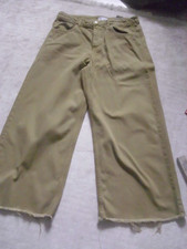 TOLLE JEANS CULLOTTE ZARA GRÜN 40 MASSE AUF FOTOS