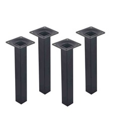 11121-00013= 4x Möbelfuß Black matt eckig H 400 mm schwarz matt Element System