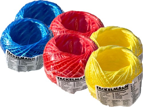 Paketschnur blau gelb rot