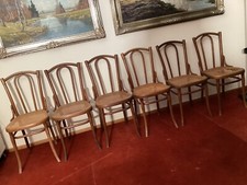 6 Sück original Thonet Modell 56, Bugholz Stühle,  Jahrhundertwende  -  1910