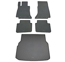 Gummi Fußmatten Kofferraumwanne für Mercedes C-Klasse S206 2021- Set Gummimatten