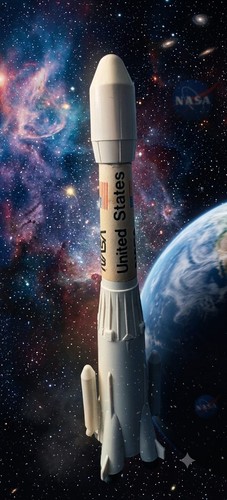 Vintage nasa rakete titan - vintage,