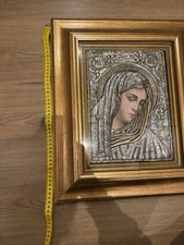 Heilige Ikone Echtgold Mutter