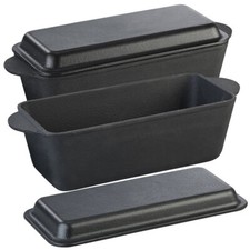 2er-Set Gusseisen-Kastenformen